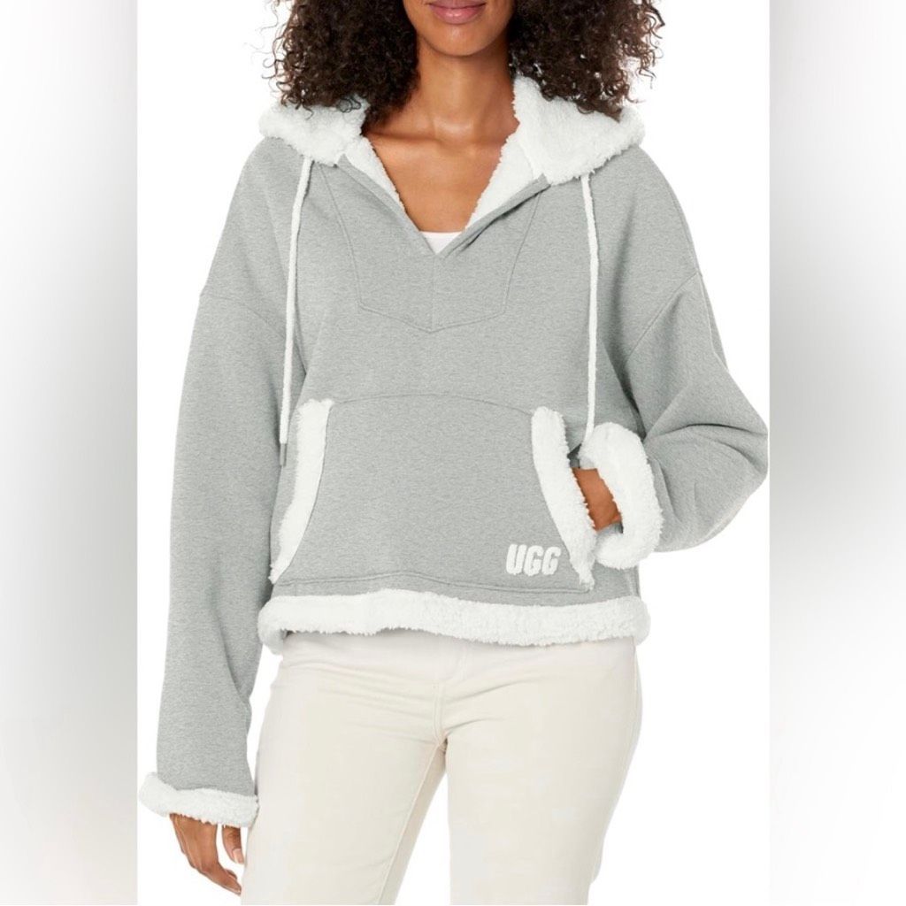Ugg Women's Sharonn Bonded Fleece Pullover Sweater Size Large